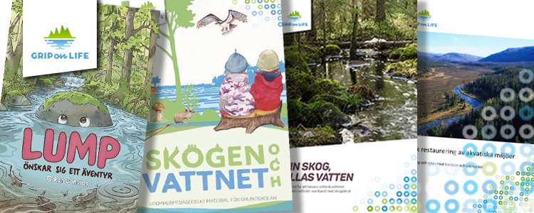 A selection of printed materials from Grip on Life. Foto: Grip on Life