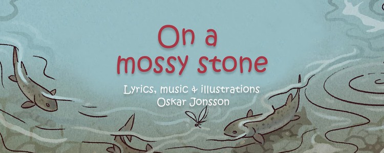 An image from the animated song "On a mossy stone". Foto: Oskar Jonsson