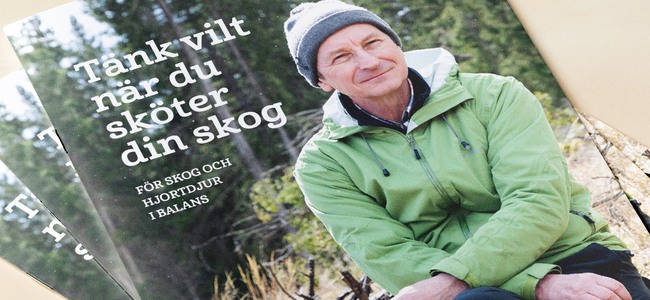 Framsidor av trycksaken "Tänk Vilt när du sköter din skog"