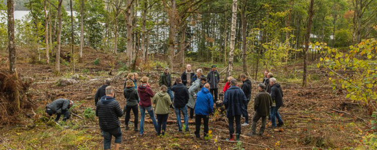 Smallholder foresters, local forest authorities and civil society meet in the UNESCO landscape biosphere reserve “The East Vättern Scarp” in Sweden, to evaluate the result of a selectively logged forest area