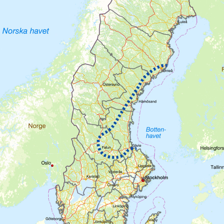 karta avgränsning skador efter stormen Johannes