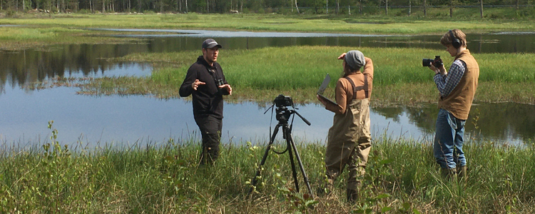 Filminspelning pågår. Foto: Therese Stenholm Asp